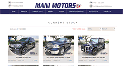 Desktop Screenshot of manimotors.com