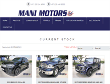 Tablet Screenshot of manimotors.com